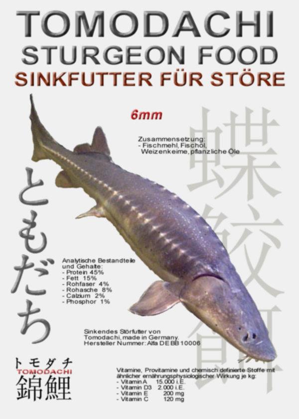 Professionelles Sinkfutter für mittlere und größere Störarten von Tomodachi - dem Futterexperten.