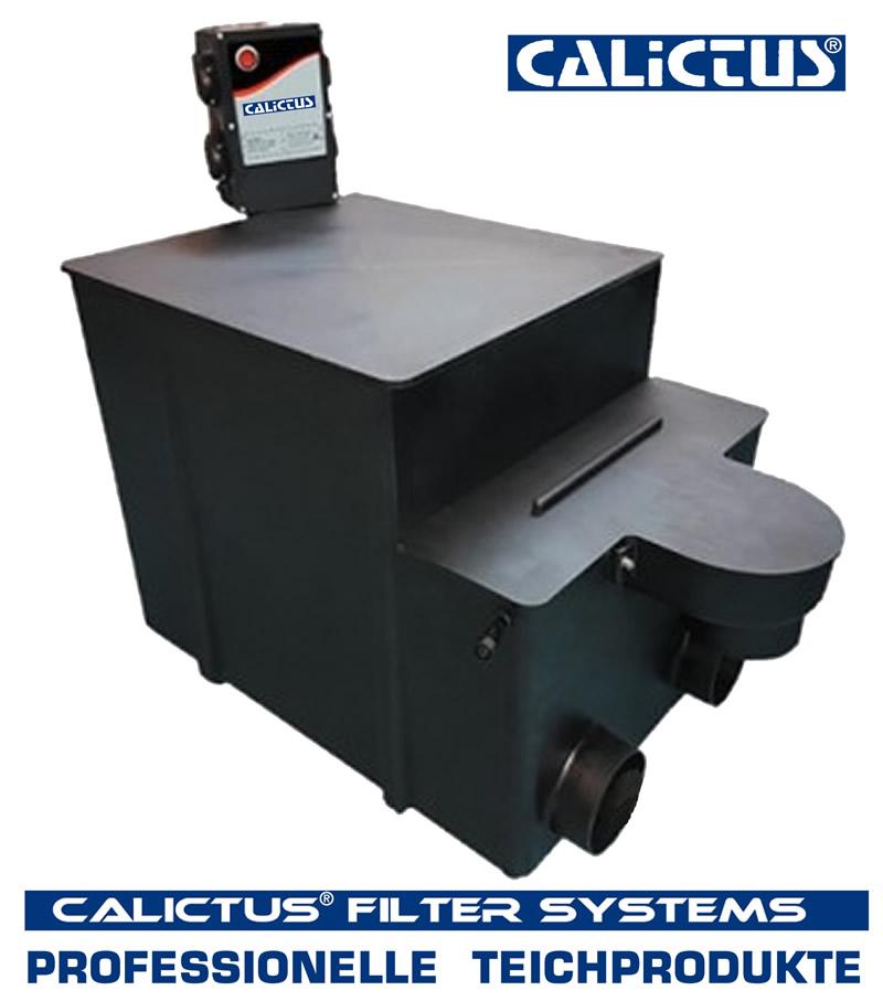 Der neue smarte Calictus ECO Trommelfilter - ein automatischer Vorfilter mit Amalgam UVC Lampe im Standardlieferumfang.