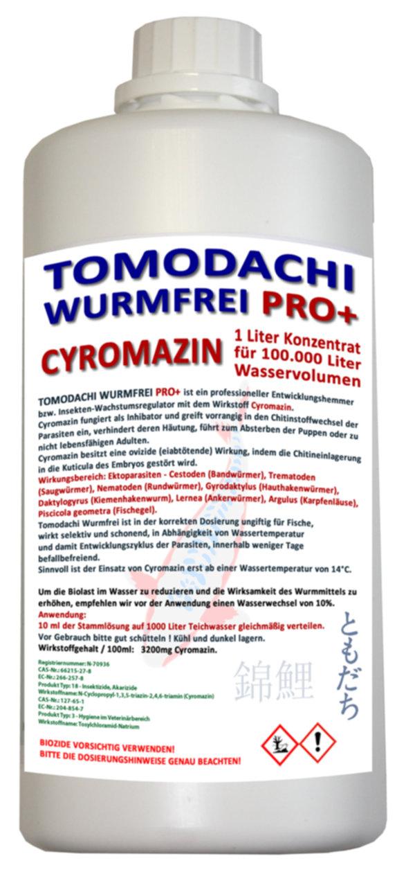 Anti-Wurmmittel Tomodachi Wurmfrei Cyromazin hocheffektive Bekämpfung von allen chitinhaltigen Ektoparasiten im Koiteich und am Koi